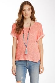 Loose Knit Short Sleeve Tee at Nordstrom Rack