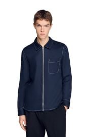 Loose-fit zip-up shirt at Nordstrom