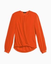 Lora Silk Surplice Blouse at Rag and Bone