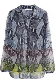 Lorelei snake-print silk-chiffon shirt at Net A Porter