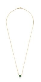 Loren Stewart Emerald Cut Bezel Necklace Garmentory at Garmentory