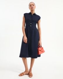 Loreta Dress in Navy at Veronica Beard