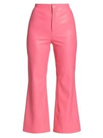 Lorinda High Waist Crop Flare Faux Leather Pants by Alice Olivia at Saks Fifth Avenue