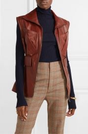 Lorique leather vest at Net A Porter