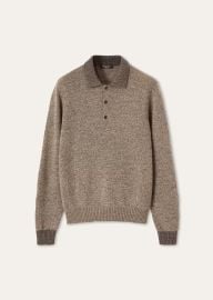 Loro Piana Sheep Meadow Wool and Cashmere Polo Sweater at Loro Piana