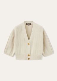 Loro Piana o1srvl11e0725 FAO4273 Baby Cashmere Ribbed Cardigan in Ivory Grailed at Grailed