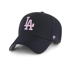 Los Angeles Dodgers Snapback 3947 Brand MVP Adjustable Cap Hat Pink Log  at The 4TH Quarter