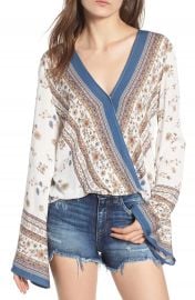 Lost   Wander Tulum Bell Sleeve Top at Nordstrom