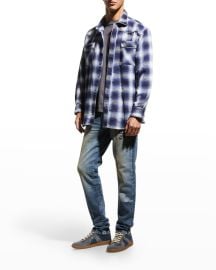 Lost Daze Menx27s Tired of Earth Plaid Sport Shirt at Neiman Marcus