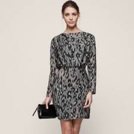 Lotta Leopard Print Dress at Reiss