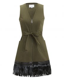 Lottie Fringe Hem Dress at Intermix