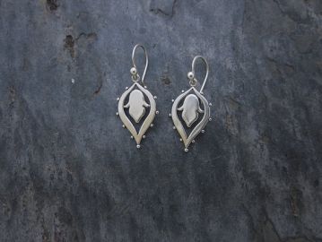 Lotus Drop Earrings at Etsy