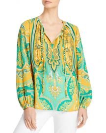 Lou Paisley Print Peasant Blouse at Bloomingdales