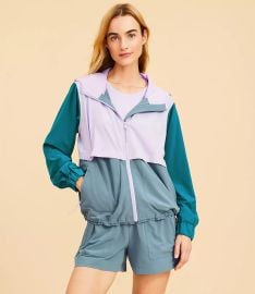 Lou amp Grey Colorblock Wanderweave Windbreaker at Loft