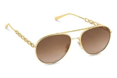 Louis Vuitton Chain Pilot Sunglasses at StockX