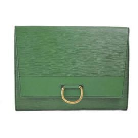 Louis Vuitton Clutches Louis Vuitton Green Epi Borneo Pochette at LePrix