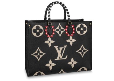 Louis Vuitton Crafty Onthego GM Black in Embossed Grained Cowhide Leather with Gold-tone at Stockx