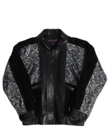 Louis Vuitton Cropped Monogram Leather Jacket at Justin Reed