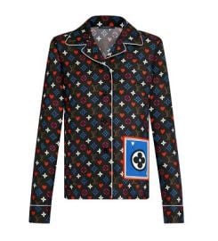 Louis Vuitton Game On Card Pocket Silk Top C2021 36 4 Blouse Loungewear LV NEW eBay at eBay