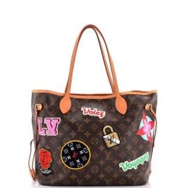 Louis Vuitton Neverfull NM Tote Limited Edition Patches Monogram Canvas MM eBay at eBay