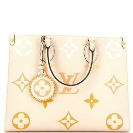 Louis Vuitton OnTheGo Tote By The Pool Monogram Empreinte Giant MM Neutral 2692531 at Rebag