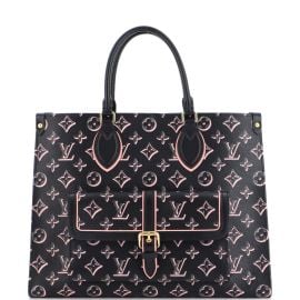 Louis Vuitton OnTheGo Tote Fall for You Monogram Canvas MM Black 2290924 at Rebag