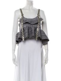 Louis Vuitton Ruffle Peplum Top at The Real Real