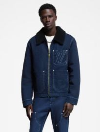 Louis Vuitton Wintery Workwear Denim Jacket at Louis Vuitton