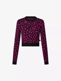 Louis Vuitton X Yayoi Kusama Infinity Dots graphic print cotton blend jumper at Selfridges