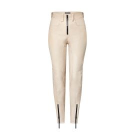 Louis Vuitton Zipper Accent Grained Leather Biker Pants at Louis Vuitton