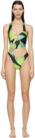 Louisa Ballou Green Sex Wax Swimsuit at SSENSE