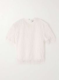 Loulou de Saison Zaro Fringed Jersey Top at Net a Porter