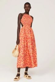 Louna Floral Smocked Midi Dress at Rent the Runway