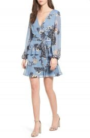 Love  Fire Floral Wrap Style Dress at Nordstrom