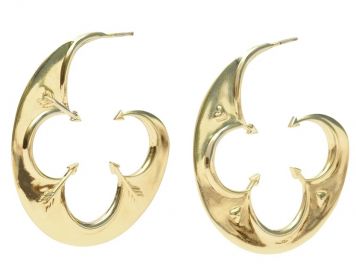 Love JW Large Hoop Earring by Jane Win at Jane Win