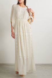 Love Shack Fancy Cecily Broderie Embroidered Dress at Net a Porter