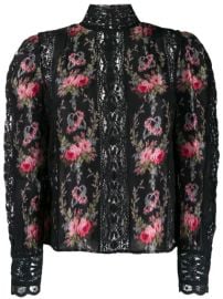 Love Shack Fancy Jacque Flower Embroidery Top - Farfetch at Farfetch