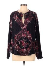 Love Stitch Women Black Long Sleeve Blouse M eBay at eBay