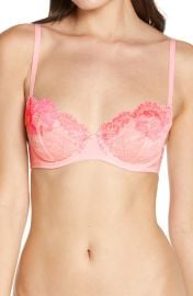 Love Vera Mesh amp Lace Underwire Demi Bra at Nordstrom