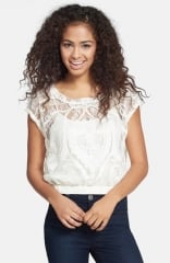 Love on a Hanger Lace Crop Top at Nordstrom