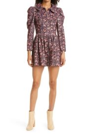 LoveShackFancy Beyers Long Sleeve Corduroy Dress at Nordstrom