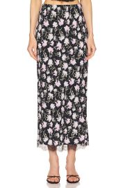 LoveShackFancy Castle Floral Midi Skirt at Revolve