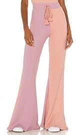 LoveShackFancy Flores Pant in Lilac Candy from Revolve com at Revolve