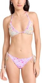 LoveShackFancy Harbor Bikini Set Lavender Lemon M at Shopbop
