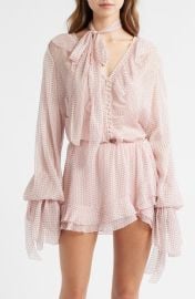 LoveShackFancy Linette Dot Print Woven Shirt at Nordstrom