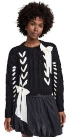 LoveShackFancy Parson Pullover Midnight Noel S at Shopbop