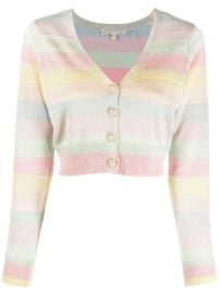 LoveShackFancy Striped V-neck Cardigan - at Farfetch