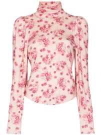 LoveShackFancy Vienna Floral High Neck T-shirt - Farfetch at Farfetch