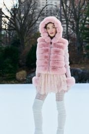LoveShackFancy x MAXampMOI Faux Fur Fox Vest at LoveShackFancy