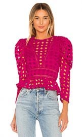 Lovers   Friends Arma Top in Magenta from Revolve com at Revolve